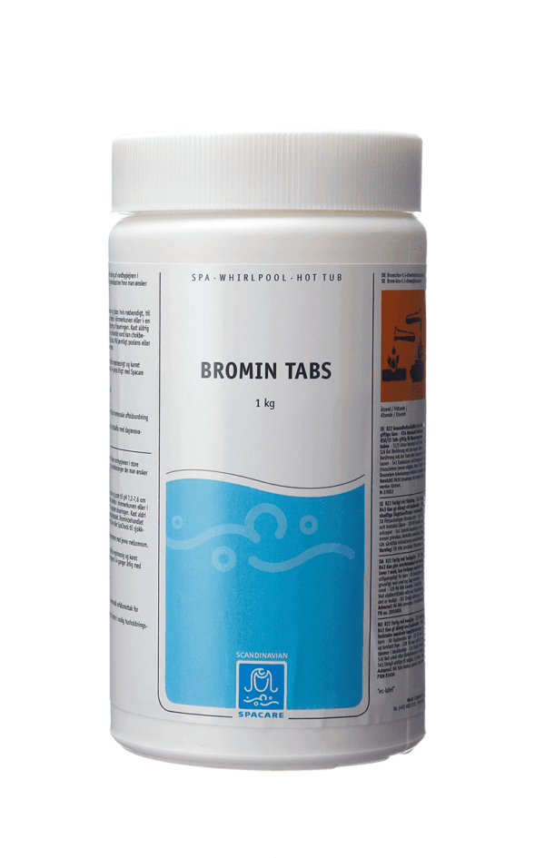 SpaCare Bromin Tabs gir effektiv desinfeksjon uten klorlukt. Ideelt for utendørs spa med stabil vannhygiene og trygg badeopplevelse.