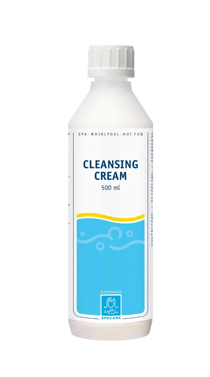 SpaCare Cleansing Cream fjerner smuss og avleiringer uten å ripe. Perfekt for innendørs og utendørs spa – gir rene overflater klare for polish.