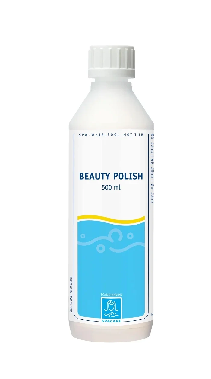 SpaCare Beauty Polish gir glans, beskyttelse og smussavvisende overflate i spabadet. Perfekt etter rens for lengre levetid og enklere rengjøring.