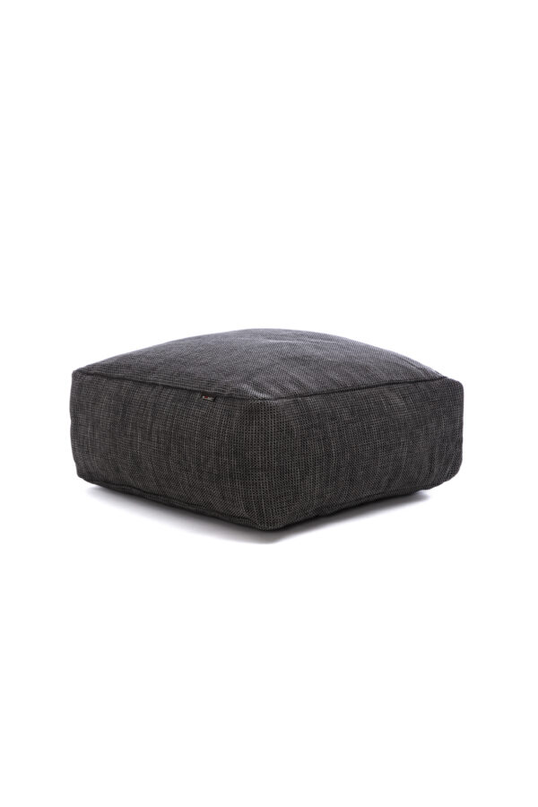 DOTTY Puff i slitesterkt stoff – kan brukes som fotskammel, stol eller bord, ideell for balkong, hage og terrasse.