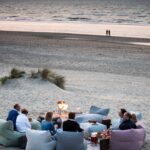 Moderne DOTTY loungestol lav i slitesterkt stoff – perfekt for hage, terrasse eller balkong med avslappende komfort.