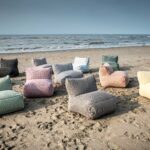 Slitesterk DOTTY loungestol lav med moderne uttrykk – komfortabelt utemøbel for sommerdager ute.